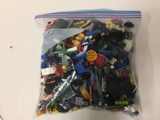 Ziplock Bag Containing Assorted Lego Pieces.