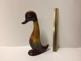 Blue Mountain Pottery Harvest Gold Duck Figurine.