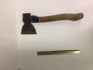 Wood Handled Axe.