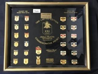 1988 Limited Edition Commemorative Pin Set #2664 of 10,000.