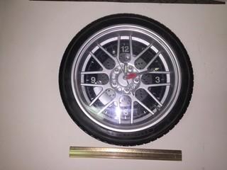 Battery Operated Tire Clock.