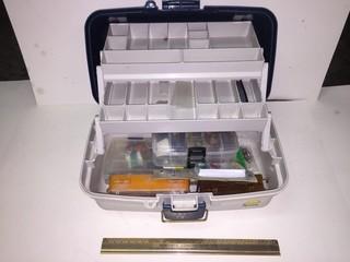 Plano Tackle Box with Assorted Lures, Weights, Etc.