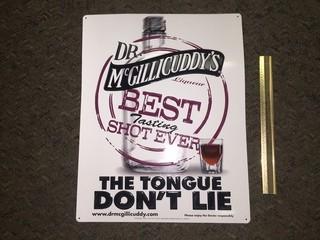 Dr. McGillicuddy's Tin Sign.