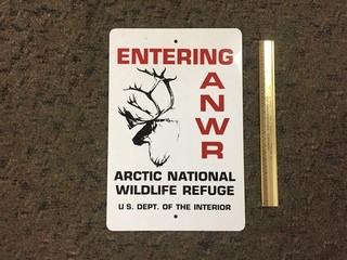 ANWR Tin Sign.