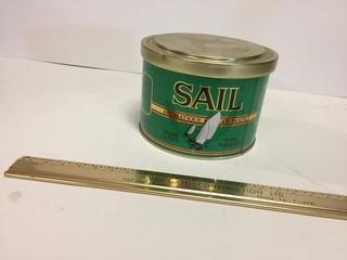 Sail Pipe Tobacco Tin.