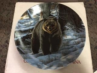 Dominion "The Grizzly Bear" Collectible Plate.