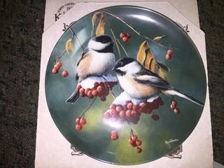 Knowles "The Chickadee" Collectible Plate.