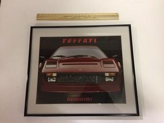 Framed Ferrari Picture.