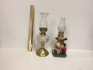 Lot of (2) Oil Lamps.