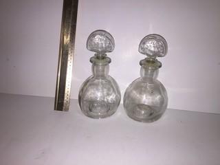 (2) Royal Pub Glass Bottles.