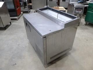 44.5" True Manufacturing Co.,  Refrigerated Prep Table,  Model # TPP-44, S/N 8429956, 1 Phase 115V, c/w single door