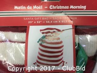 (2) 23" x 32" Santa Gift Bags
