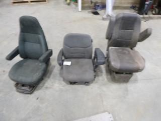 (1) Bostrom Low Pro Truck Seat, Part # 2343232-042, (1) Sears Truck Seat, (1) National Seating Truck Seat (E-4,2,2)