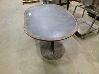 61" X 40" Oval Table