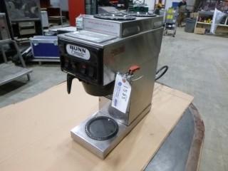 Bunn Omatic 12 Cup Pourover Coffee Brewer, c/w 2 warming burners, hot water dispenser  (E-3,2,2)