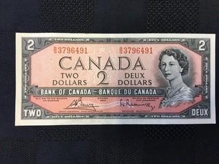 1954 Five Dollar Bill, Serial Prefix BG, Bouey - Rasminsky