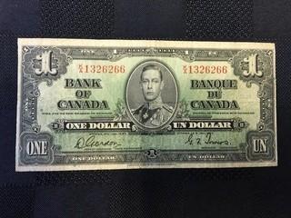 1937 One Dollar Bill, Serial Prefix KA, Gordon - Towers
