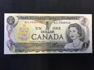 1973 One Dollar Bill, Serial Prefix BCL, Crow - Bouey