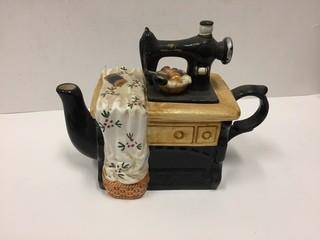 Porcelain Sewing Table Teapot.