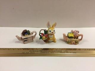 Lot of (3) Ceramic Figurines.