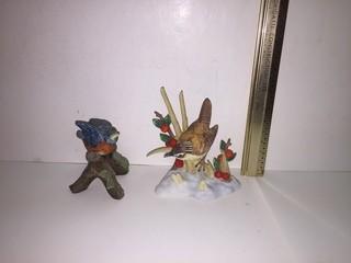 Lot of (2) Porcelain Bird Figurines.