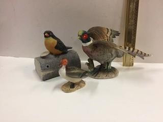 Lot of (3) Porcelain Bird Figurines.