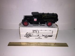 Tanker Truck Diecast Coin Bank.