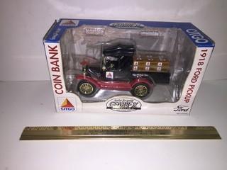 Gearbox 1918 Ford Pickup Diecast Coin Bank.