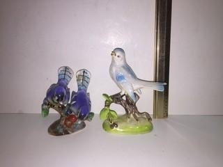 Lot of (2) Porcelain Bird Figurines.