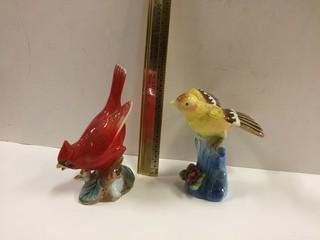 Lot of (2) Porcelain Bird Figurines.