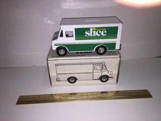 Ertl Lemon Lime Slice Walk-In Van Diecast Coin Bank, 1:43 Scale.