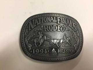 Hesston National Finals Rodeo 1994 Belt Buckle.