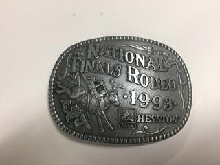 Hesston National Finals Rodeo 1993 Belt Buckle.