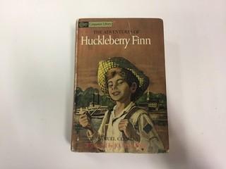 1963 Companion Library Book with "The Adventures of Tom Sawyer" & "The Adventures of Huckleberry Finn".