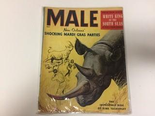 Male True Adventure July 1956 Magazine.