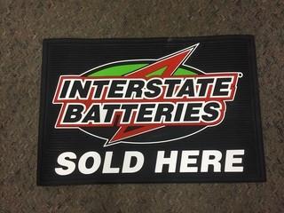 Interstate Batteries Rubber Mat.