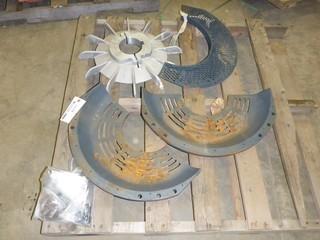 Aluminum Fan Blade, c/w end cap and guards  (E-4,3,3)