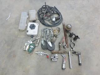 Assorted Trailer Parts, c/w molex, aero-motive light industrial duty retractor, lincoln filter, trailer connector adapters (E-4,3,1)