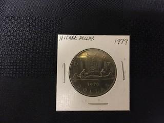 1979 Canadian Nickel Dollar Coin.