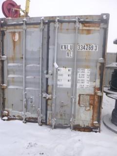 20ft Storage Container C/w Contents *Note: Buyer Responsible For Load Out, Item Must Be Removed Before 12PM February 11th*