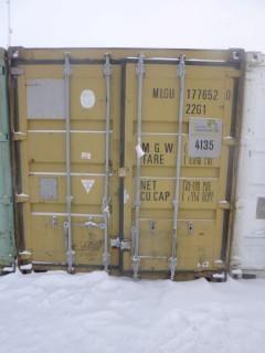 20ft Storage Container C/w Quonset Hut Frame And Covers. Unit 4135. *Note: Buyer Responsible For Load Out, Item Must Be Removed Before 12PM February 11th*