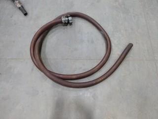 (1) 64' Continental Brand Hose (1", 200 PSI), (1) 50' light Duty Vacuum Hose, (1) 10' of 2" Hose  (E-3,5,1)