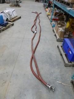 (3) Red Hoses