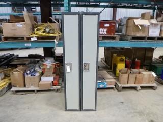 (2) Locker Cabinets, (6' Tall x 18" Deep x 12" Wide)