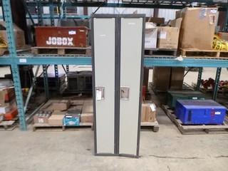 (2) Locker Cabinets, (6' Tall x 18" Deep x 12" Wide)