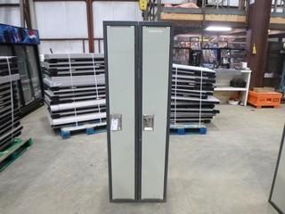 (2) Locker Cabinets, (6' Tall x 18" Deep x 12" Wide)