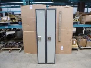 (2) Locker Cabinets, (6' Tall x 18" Deep x 12" Wide)