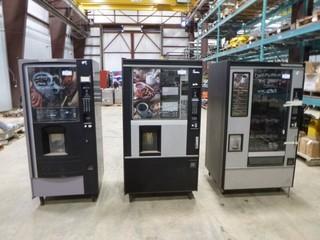 Quantity of 3  Crane Coffee Vending  Machines,(1) Crane 634, S/N 634-0104110, 115V / 60HZ / 1 Phase, (1) Crane 475 Coffee Combo, S/N 475-12803, 115V / 60HZ / 1 Phase, (1) Crane 627D, S/N 627-020623, 115V / 60HZ / 1 Phase * All Machines Parts Only*