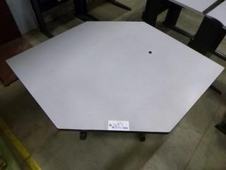 67" x 44" 6 Sided Desk  (E-4,2,2)