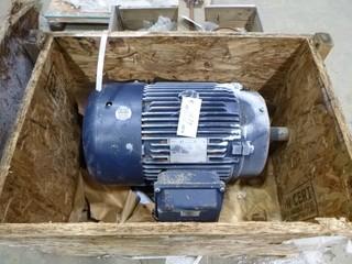 2018 Leeson 460V AC Induction Motor. Model 72551141. S/N HAN015244